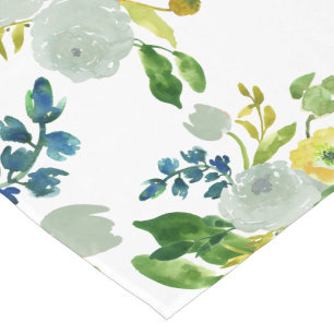 PixDezines floral/watercolor/ranunculus Short Table Runner