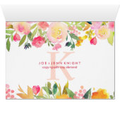 PixDezines Floral Watercolor/Reserved/Table Sign (Inside Horizontal (Bottom))