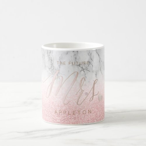 PixDezines Future MrsBlush PinkModern Script Coffee Mug