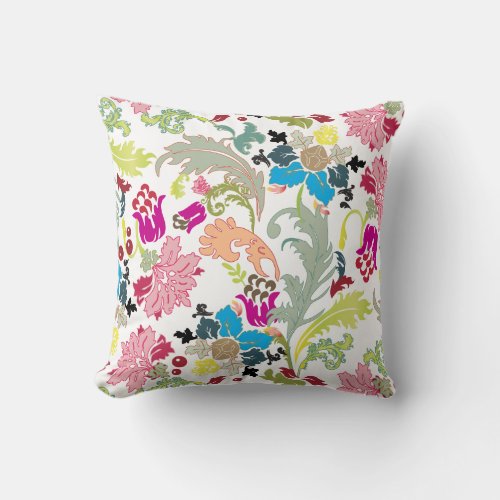 PixDezines Gardendiy background colors Throw Pillow