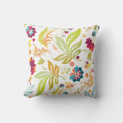 PixDezines gardendiy background colors Throw Pillow