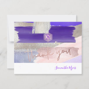 PixDezines Garden Roses ✡ Mitzvah Thank You✡ Cards