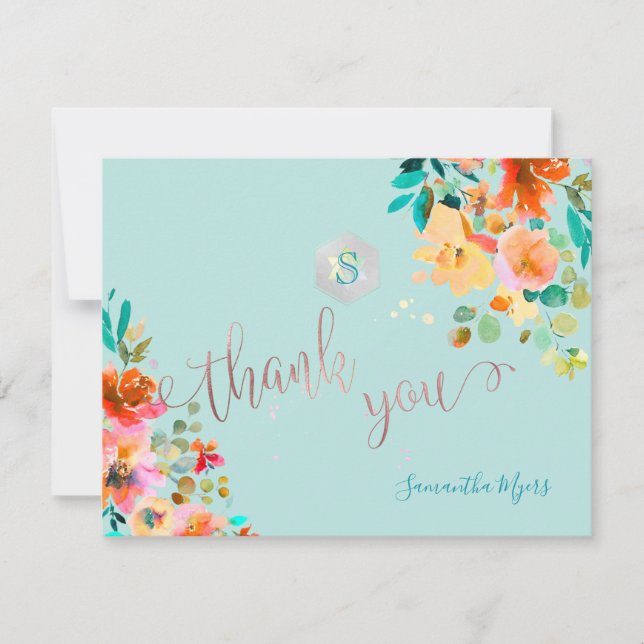 PixDezines Garden Roses  Mitzvah Thank You✡ RSVP Card (Front)