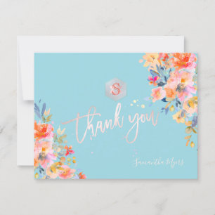 PixDezines Garden Roses Mitzvah Thank You✡ RSVP Card