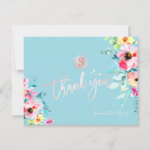 PixDezines Garden Roses Mitzvah Thank You✡ RSVP Card