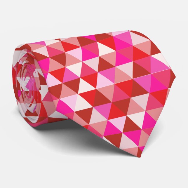 PixDezines geometric/adjustable triangles Tie (Rolled)