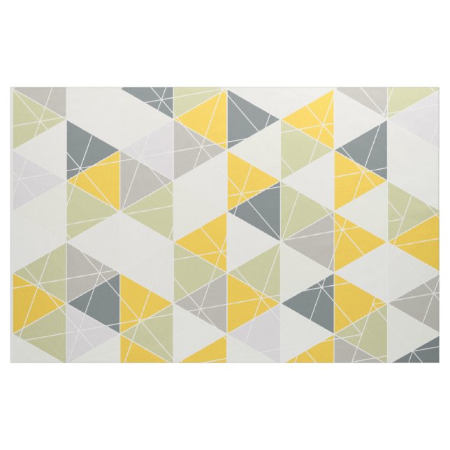 PixDezines geometric/yellow/grey Fabric (Yard)