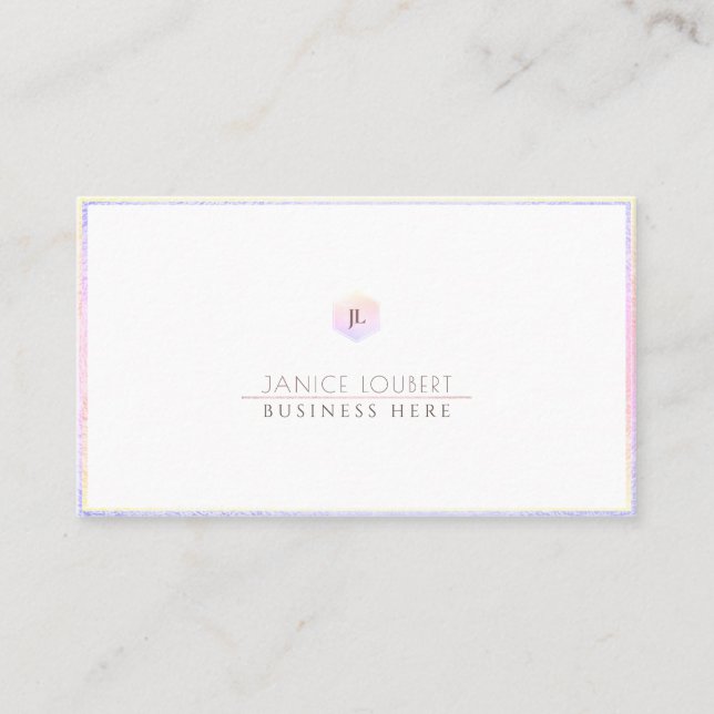 PixDezines Glam Pink | Blush+Honeycomb Business Card (Front)
