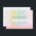PixDezines Glitter Cotton Candy Bat Mitzvah RSVP   Invitation<br><div class="desc">PixDezines holographic in beautiful pale cotton candy hues, lightly shimmer, accented with glitter for a Bat Mitzvah RSVP. This design renders a modern and stylish handwritten signature font in faux copper with zazzle's holographic filter. NOTE - The font for Mitzvah's name is an image file. Contact us for custom name...</div>