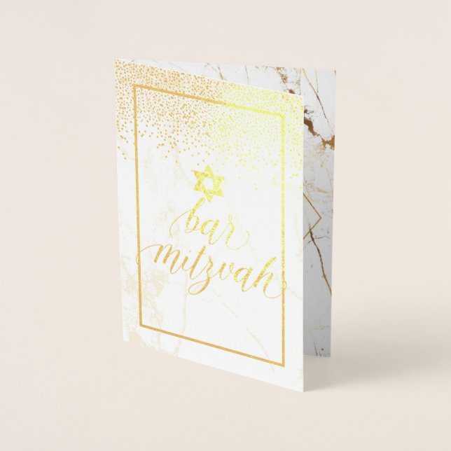 PixDezines Gold Confetti/Reserved Table Signs Foil Card (Front)