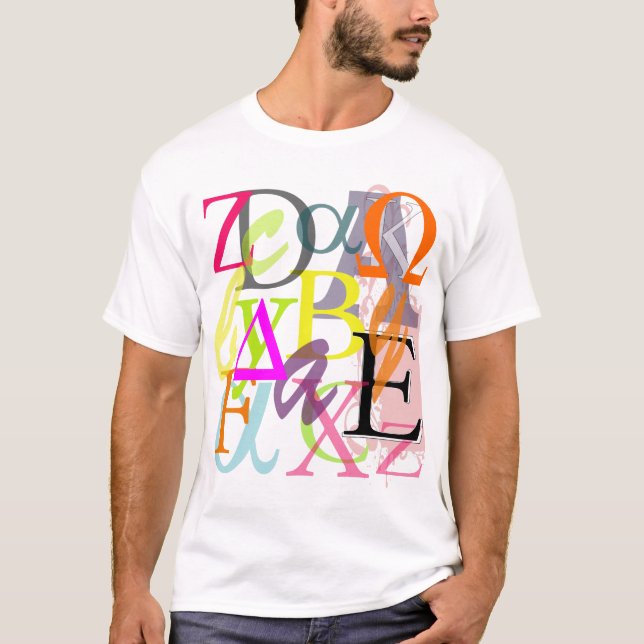 PixDezines Greek Alphas T-Shirt (Front)