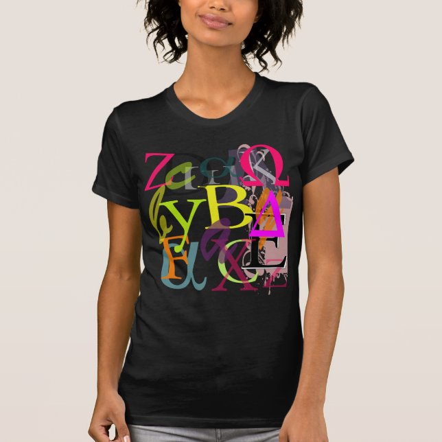 PixDezines Greek Alphas T-Shirt (Front)