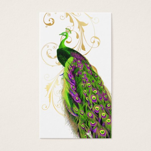 PixDezines green peacock+filigree/diy fonts (Front)