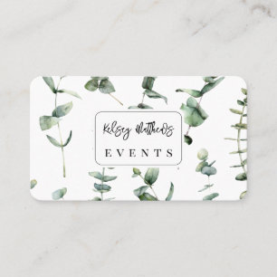 PixDezines Greenery Eucalyptus Business Card