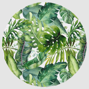 PixDezines Greenery Tropical Foliage DIY bckground Beach Towel