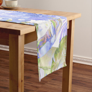 PixDezines Greenery Tropical Foliage DIY bckground Short Table Runner