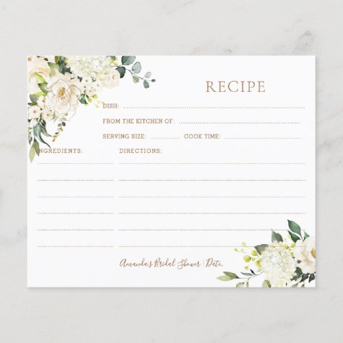 PixDezines H2 Alabaster Roses Recipe Card