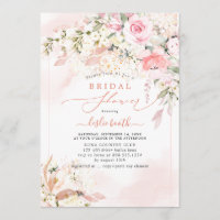 PixDezines H2 Blush Roses Hydrangea Bridal Shower