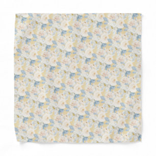 PixDezines H2 Dusty Blue Roses Bandana
