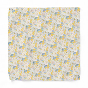 PixDezines H2 Dusty Blue Roses Bandana