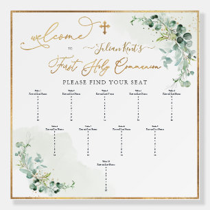 PixDezines H2 Eucalyptus First Communion Seating Foam Board