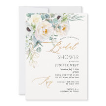 PixDezines H2 Green Gold Eucalyptus Bridal Shower