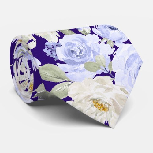 PixDezines H2 Light Lilac Purple Roses DIY Bckgrnd Neck Tie