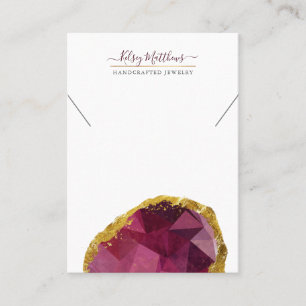 PixDezines H2 Quartz Crystal Garnet Red Business C Business Card