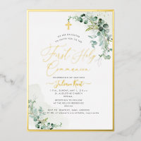 PixDezines H2 Rustic Eucalyptus First Communion