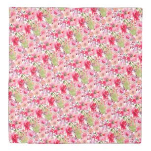 PixDezines H2 Summer Flowers Bright Hues Duvet Cover