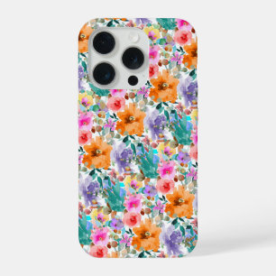 PixDezines H2 Summer Flowers Bright Hues iPhone 15 Pro Case