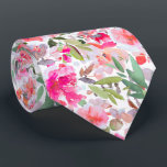 PixDezines H2 Summer Flowers Bright Hues Neck Tie<br><div class="desc">PixDezines floral watercolor neck tie for summer wedding.  Featuring water color flowers - summer hues - orange,  purple,  red,  magenta and green  foliage.  DIY background color.

 Copyright © 2011-2024 PixDezines™.</div>