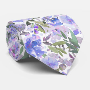 PixDezines H2 Summer Flowers Bright Hues Neck Tie
