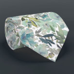 PixDezines H2 Summer Flowers Green Hues Neck Tie<br><div class="desc">PixDezines floral watercolor neck tie for summer wedding.  Featuring water color flowers - midsummer hues - green hues.  DIY background color.

 Copyright © 2011-2026 PixDezines™.</div>