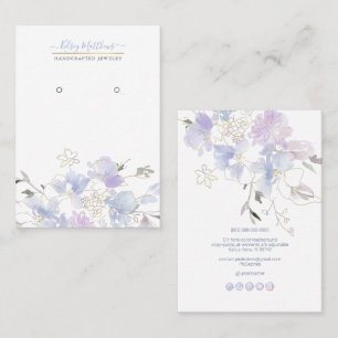 PixDezines H2 Sweetpeas Dusty Blue  Business Card