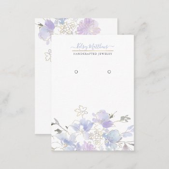 Pixdezines H2 Sweetpeas Dusty Blue  Business Card by Create_Business_Card at Zazzle
