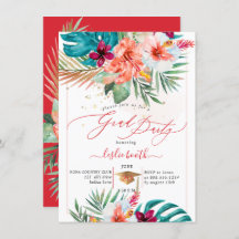 PixDezines H2 Tropical Paradise Luau Graduation In