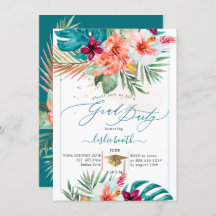 PixDezines H2 Tropical Paradise Luau Graduation In