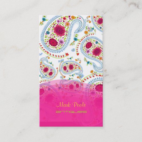 PixDezines handdrawn paisley/diy background Business Card