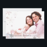 PixDezines Hanukkah/Rose Gold Snowflakes Holiday Card<br><div class="desc">Pixdezines happy Hanukkah cards,  snowflakes in faux rose gold and silver and "Happy Holidays" in fun modern script font.  Removable marble background in grey with zazzle's filter we changed it to pink tone.  DIY  trim,  fonts,  and fonts' colors.

Copyright © 2008-2018 PixDezines™.  All rights reserved.</div>