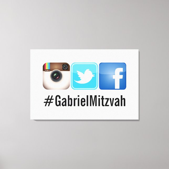 PixDezines Hashtag Party Photos Sign (Front)