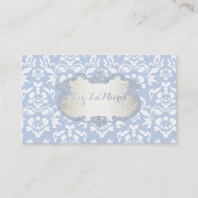 PixDezines haute coutour damask/DIY background Business Card (Front)