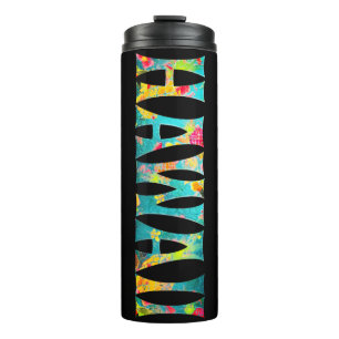 PixDezines HAWAII TIKI/DIY Background Thermal Tumbler