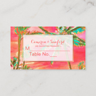 PixDezines Hawaiian Beach/Escort Cards