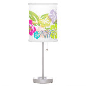 PixDezines hawaiian hibiscus Table Lamp (Left)