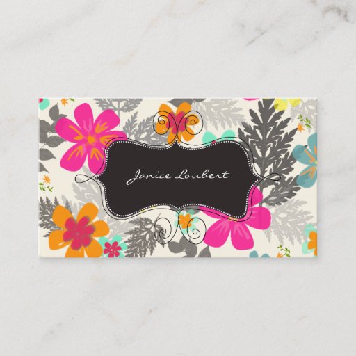 Customizable PixDezines Hawaiian Jungle/Custom Background color Business Card