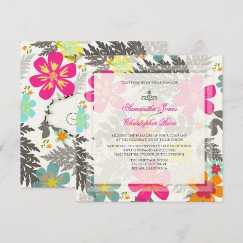 PixDezines Hawaiian Jungle/DIY background color Custom Announcement