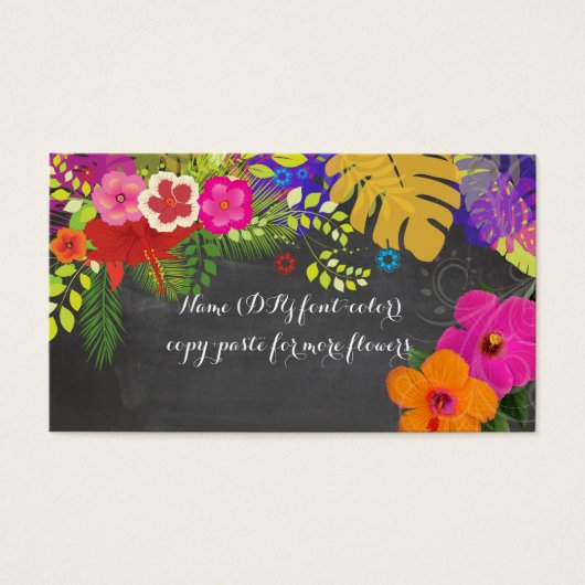PixDezines hibiscus/chalkboard background (Front)