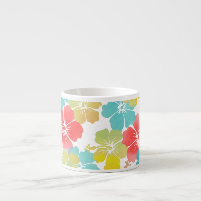 PixDezines hibiscus/DIY background color Espresso Cup (Front)