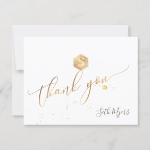 PixDezines Honeycomb Bar Mitzvah Thank You ✡ RSVP Card